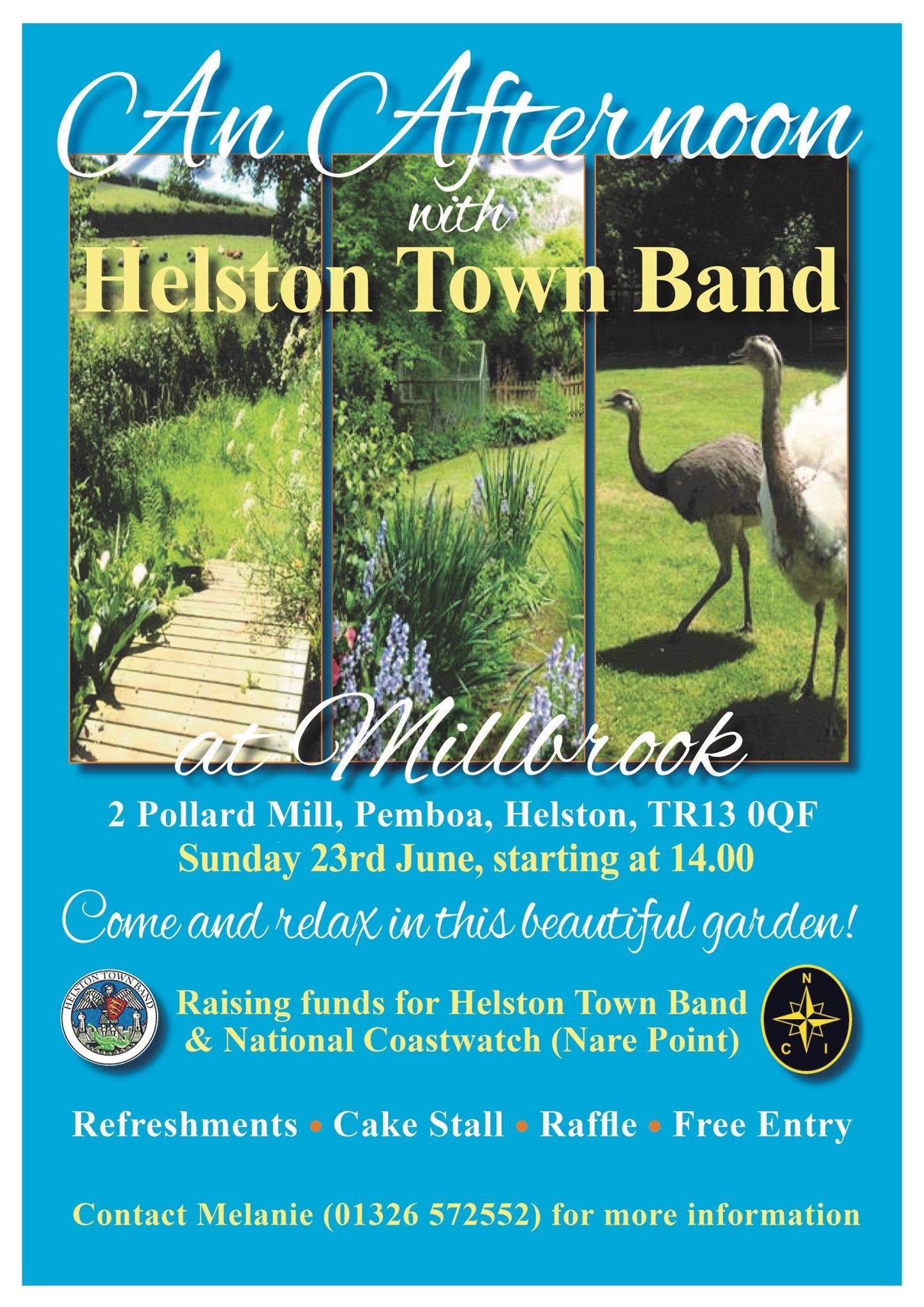 Concert at Millbrook in aid of National Coastwatch